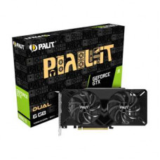 Видеокарта PALIT, GeForce GTX1660Ti DUAL 6GB GDDR6,192Bit,DVI+HDMI+DP