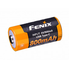 Аккумулятор 16340 Fenix 800 UP mAh Li-ion разъемом для USB, ARB-L16-800UP