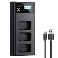 Зарядное устройство K&F Concept на 3 слота Sony NP-FW50 (KF28.0060)