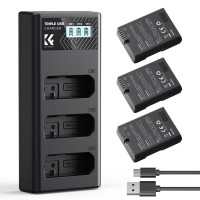 3 аккумулятора EN-EL14 + зарядное устройство K&F Concept KF28.0100